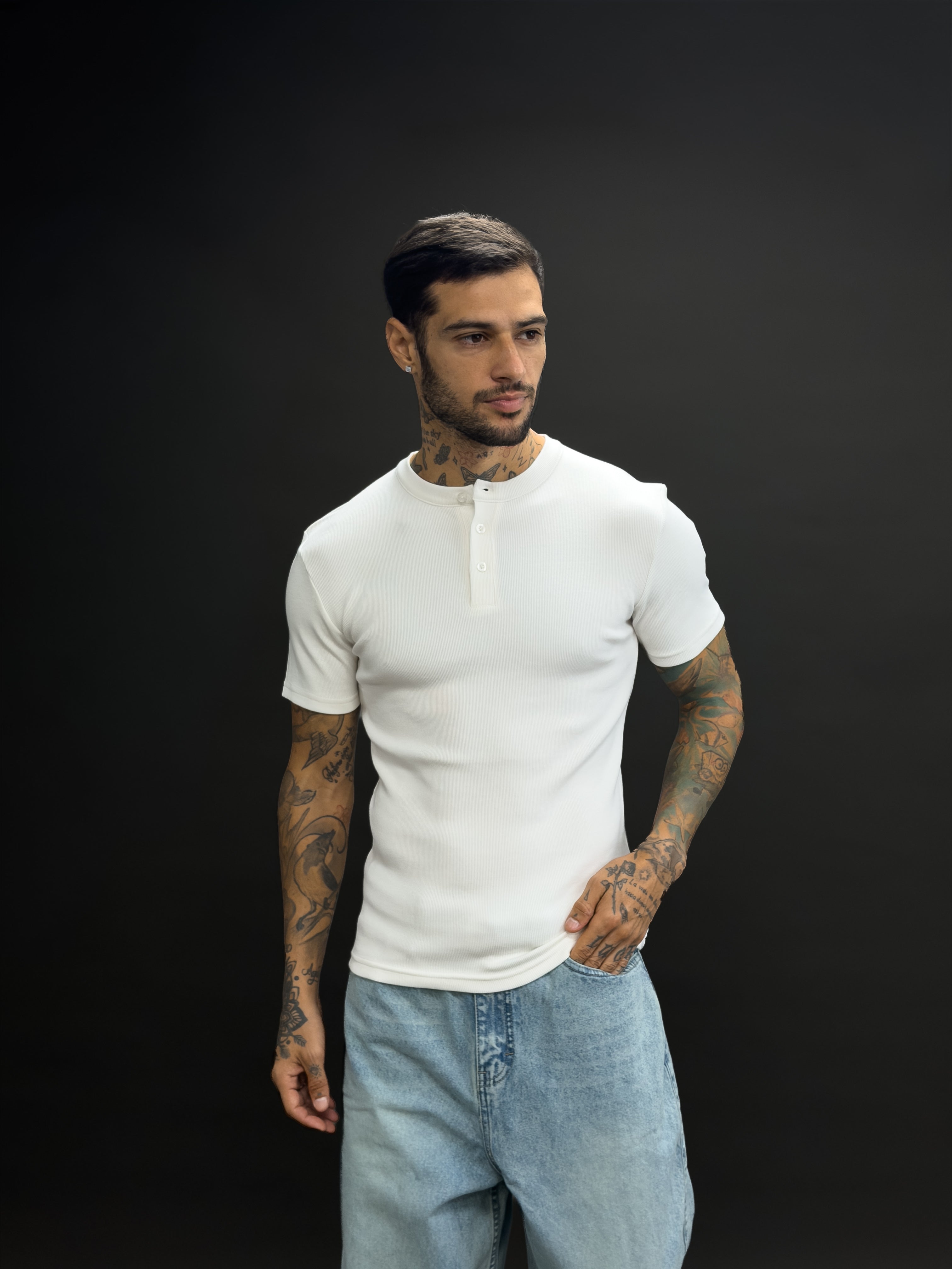 HENLEY MANGA CORTA
