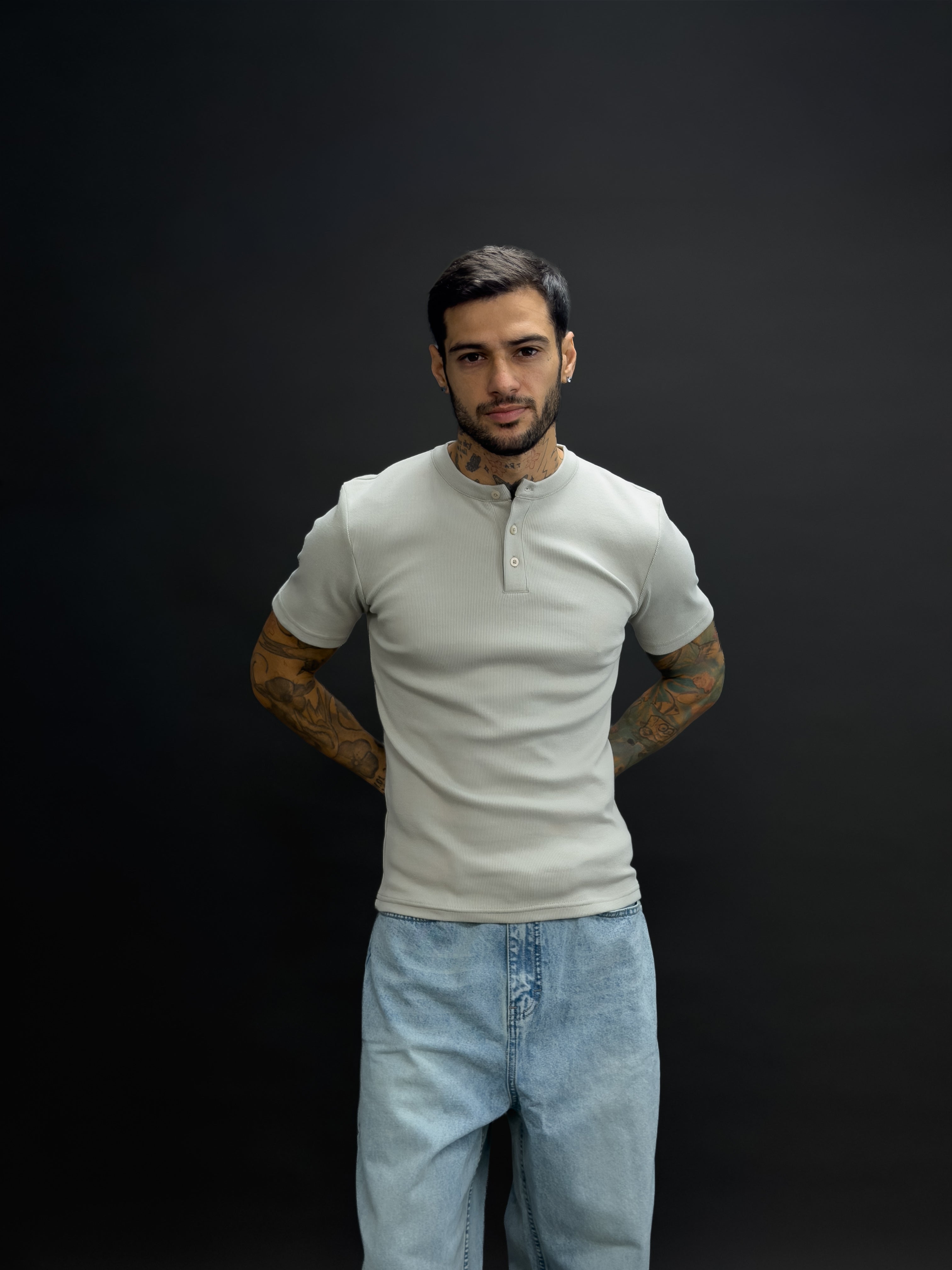 HENLEY MANGA CORTA