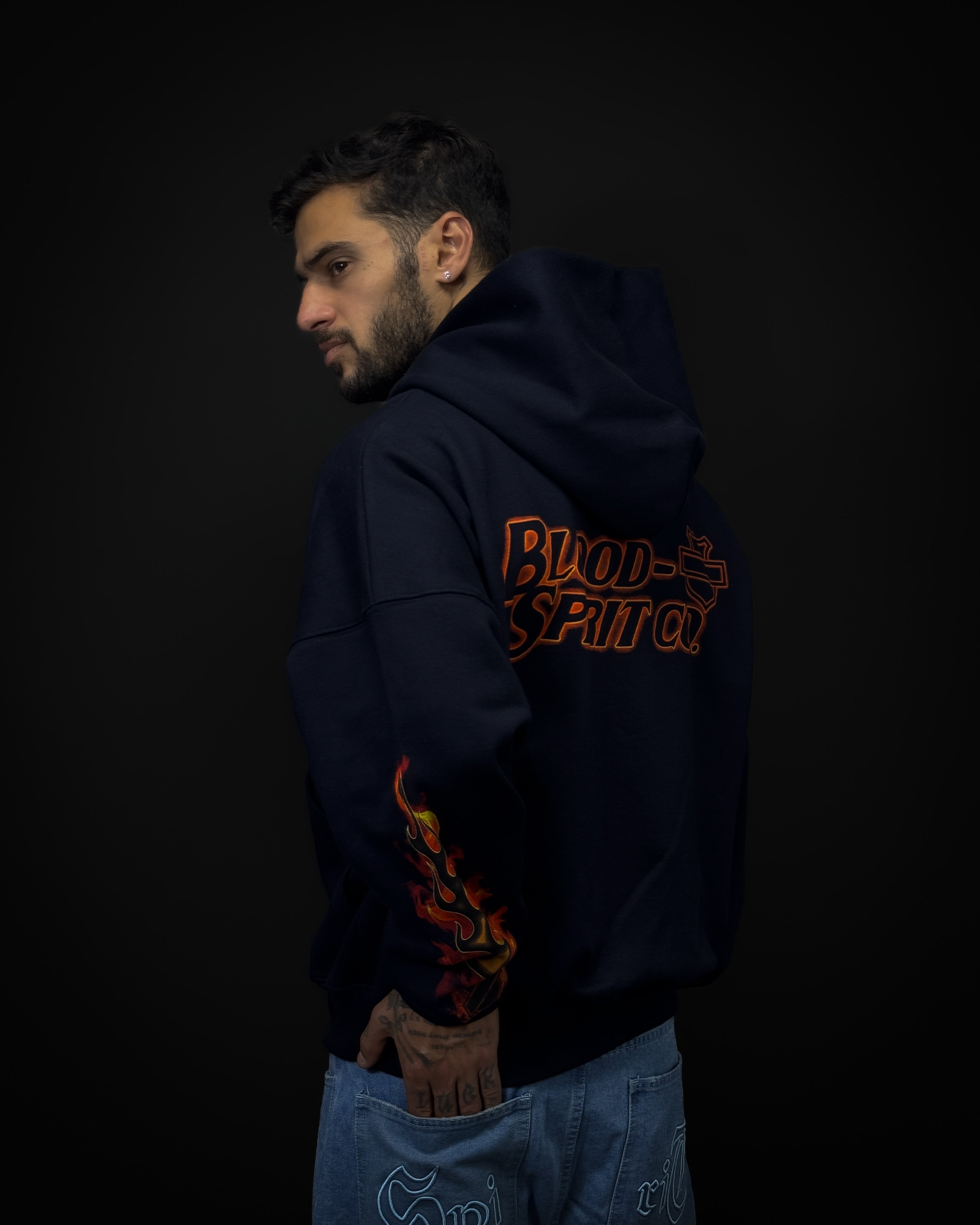 ZIP HOODIE FLAME STYLE