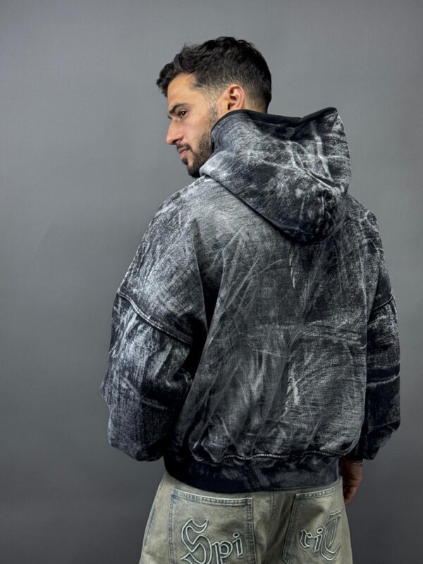 HOODIE BOXY FIT STAINED - Imagen 5