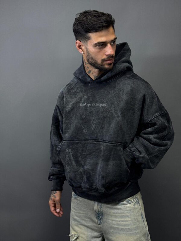 HOODIE BOXY FIT STAINED - Imagen 8